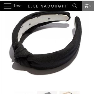 Brand new burgundy Lele Sadoughi headband